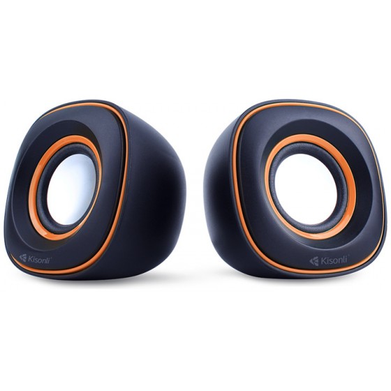 KISONLI MULTIMEDIA ����� V350 2.0CH 2X 3W USB ��������� - (KSN-V350-OR)