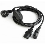 CABLEXPERT POWER SPLITTER CORD C13 VDE APROVED 2M - (PC-186-ML6)