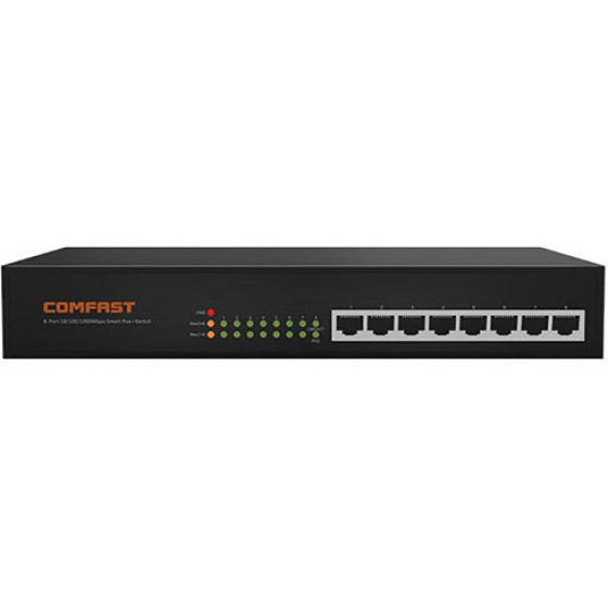 COMFAST 8-PORT GIGABIT POE SWITCH WITH INTERNAL PSU FOR POE WIFI ROUTER - (CF-SG181P)