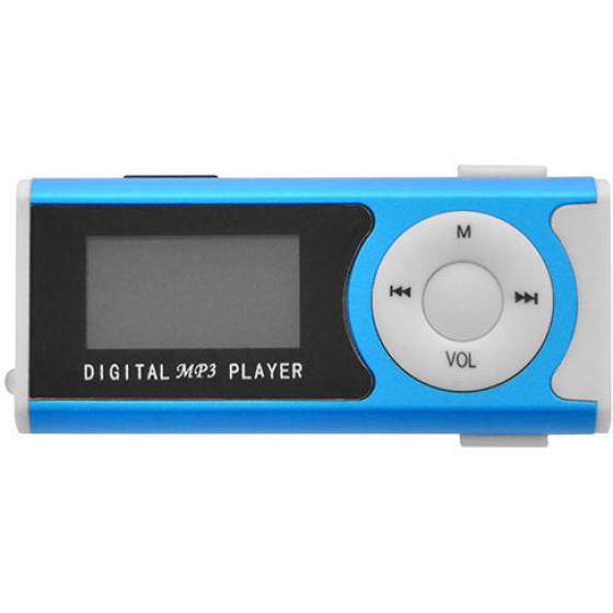 LAMTECH DIGITAL MP3 PLAYER 16GB WITH FM RADIO BLUE - (LAM020120)