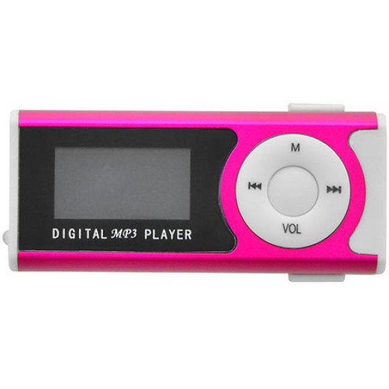 LAMTECH DIGITAL MP3 PLAYER 16GB WITH FM RADIO FUCHSIA - (LAM020137)