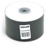 MAXELL CD-R 80MIN 52X SPEED 700MB PRINTABLE 50��� SHRINK PACK - (624043)
