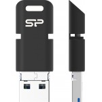 SILICON POWER FLASH USB DRIVE 64GB MOBILE C50 USB-C BLACK - (SP064GBUC3C50V1K)
