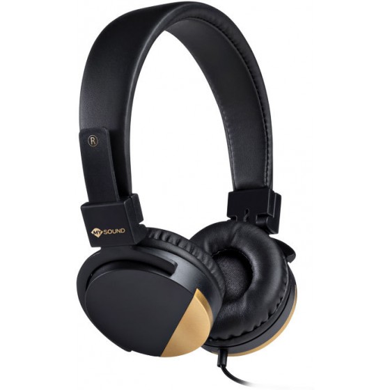 MELICONI SPEAK METAL BLACK STEREO HEADPHONE - (497456)
