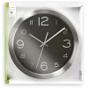 NEDIS CIRCULAR WALL CLOCK 30CM DIAMETER BLACK & STAINLESS STEEL - (CLWA010MT30BK)
