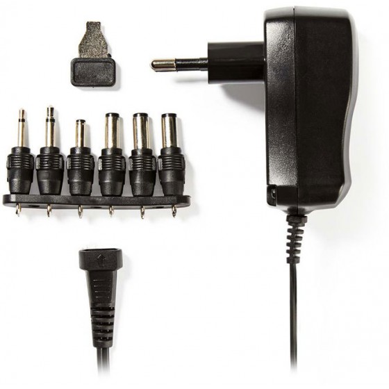 NEDIS UNIVERSAL AC POWER ADAPTER 3/4.5/5/6/7.5/9/12 VDC 0.6A - (ACPA006)