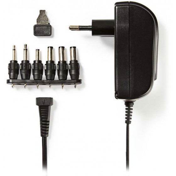NEDIS UNIVERSAL AC POWER ADAPTER 3/4.5/5/6/7.5/9/12 VDC 1.5A - (ACPA002)