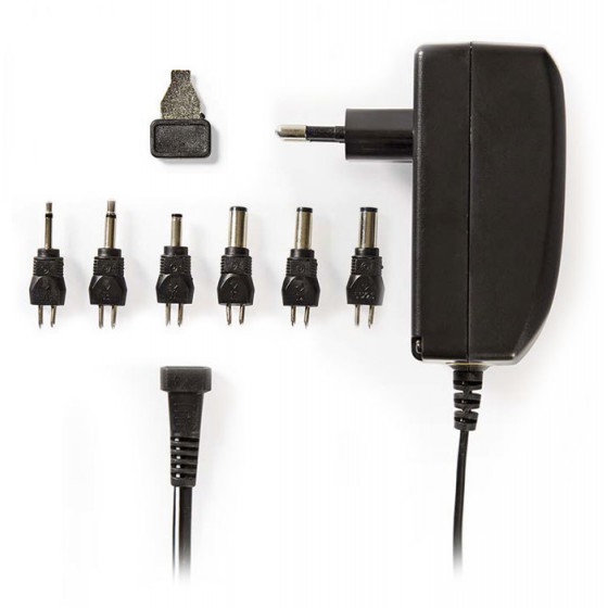 NEDIS UNIVERSAL AC POWER ADAPTER 9.0/12/13.5/15/18/20/24 VDC 1A - 1.5A - (ACPA003)