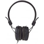 NEDIS WIRED HEADPHONES ON-EAR FOLDABLE 1.2M ROUND CABLE BLACK - (HPWD1100BK)