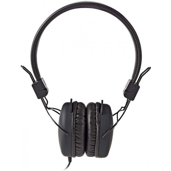 NEDIS WIRED HEADPHONES ON-EAR FOLDABLE 1.2M ROUND CABLE BLACK - (HPWD1100BK)