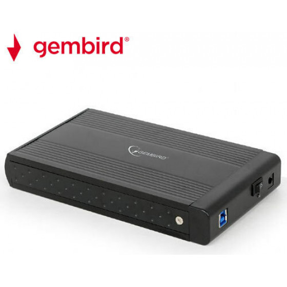 GEMBIRD EXTERNAL USB 3.0 ENCLOSURE 3.5 INCH BLACK - (EE3-U3S-3)