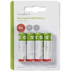 NEDIS RECHARGEABLE NI-MH BATTERY AA 1.2V 2600MAH 4 PIECES BLISTER - (BANM26HR64B)