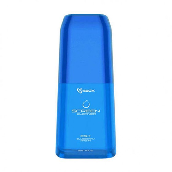 SBOX SCREEN CLEANER WITH MICROFIBER CLOTH BLUEBERRY - (CS-11BL)