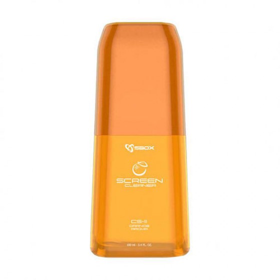 SBOX SCREEN CLEANER WITH MICROFIBER CLOTH ORANGE - (CS-11O)