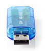 NEDIS SOUND CARD 3D SOUND 5.1 USB 2.0 DOUBLE 3.5MM CONNECTOR - (USCR10051BU)