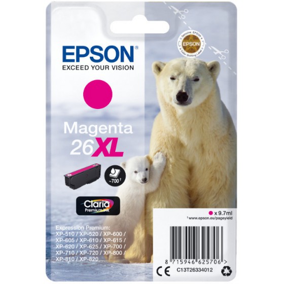 EPSON 26XL MAGENTA - (C13T26334012)