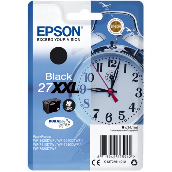 EPSON 27XXL BLACK - (C13T27914012)