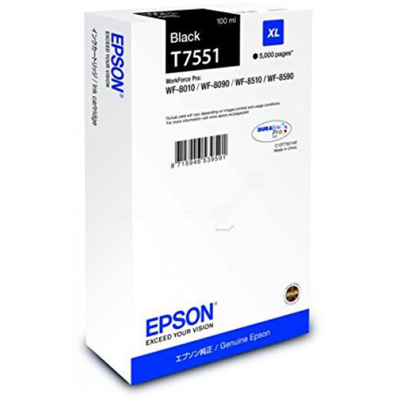 EPSON T7551 XL BLACK - (C13T755140)