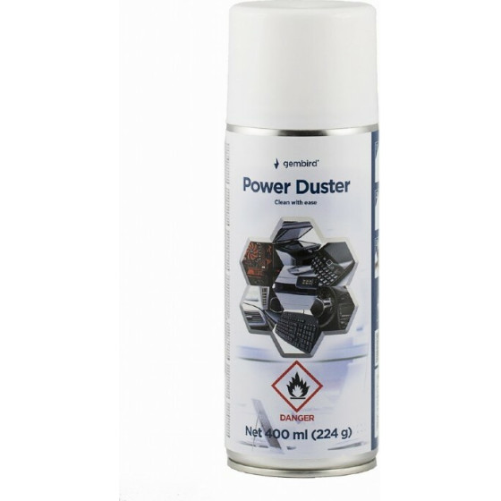 GEMBIRD COMPRESSED AIR DUSTER FLAMMABLE 400ML - (CK-CAD-FL400-01)