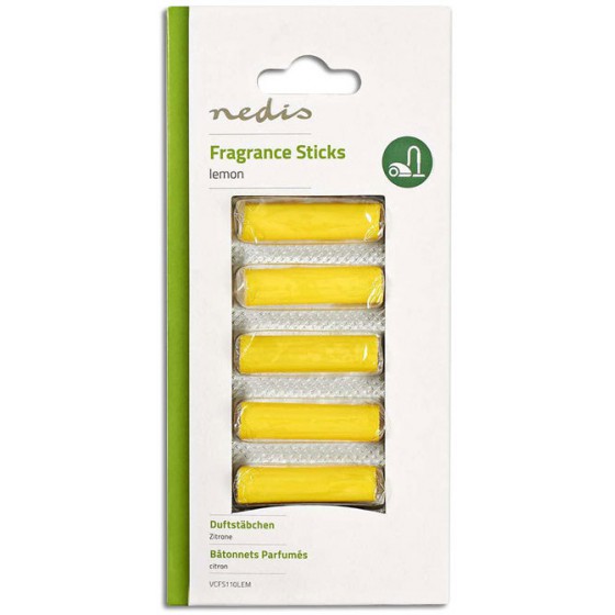 NEDIS VACUUM CLEANER FRAGRANCE STICKS LEMON 5 PIECES - (VCFS110LEM)