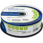 MEDIARANGE DVD-R 4.7GB 16X INKJET FULLSURFACE PRINTABLE CAKE BOX 25��� - (MR407)