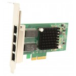 POWERTECH ����� ��������� PCI-E TO 4X LAN 10/100/1000 CHIP INTEL I350 - (SLOT-023)