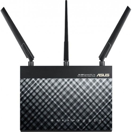 ASUS DUAL-BAND WIRELESS AC1900 GIGABIT ADSL/VDSL ANNEX A&B MODEM ROUTER - (DSL-AC68U)
