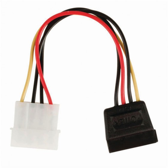 NEDIS INTERNAL POWER CABLE MOLEX MALE - SATA 15-PIN FEMALE 0.15M - (CCGP73500VA015)