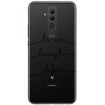 INOS ���� TPU ��� HUAWEI MATE 20 LITE DUAL SIM ART THEME LOVE-LAUGH-LIFE - (5205598112318)