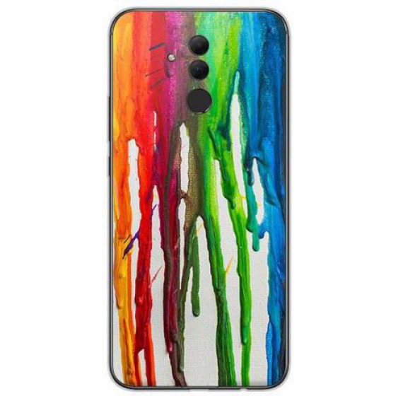 INOS ���� TPU ��� HUAWEI MATE 20 LITE DUAL SIM ART THEME VERTICAL WATERCOLOR - (5205598112325)