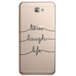 INOS ���� TPU ��� SAMSUNG G611F GALAXY J7 PRIME 2 DUAL SIM ART THEME LOVE-LAUGH-LIFE - (5205598112615)