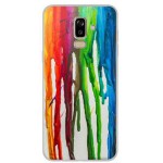 INOS ���� TPU ��� SAMSUNG J800F GALAXY J8 2018 DUAL SIM ART THEME VERTICAL WATERCOLOR - (5205598112578)