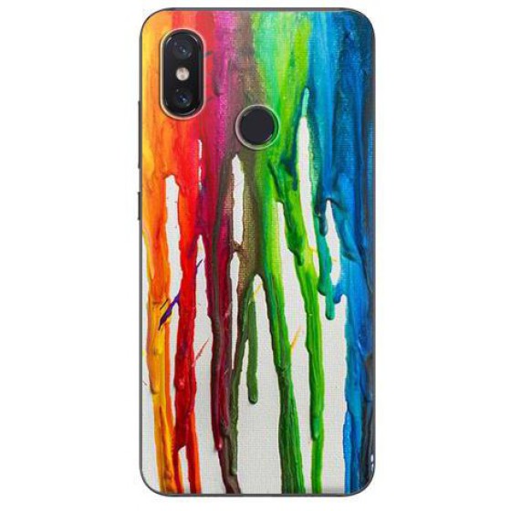 INOS ���� TPU ��� XIAOMI REDMI NOTE 5 DUAL SIM ART THEME VERTICAL WATERCOLOR - (5205598112295)