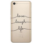 INOS ���� TPU ��� XIAOMI REDMI NOTE 5A DUAL SIM ART THEME LOVE-LAUGH-LIFE - (5205598109486)