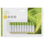 NEDIS ALKALINE BATTERY AAA 1.5V 10 ���. BLISTER - (BAAKLR0310BL)