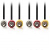 NEDIS COMPOSITE VIDEO CABLE 3X RCA MALE-3X RCA MALE 5.0M BLACK - (CVGP24300BK50)