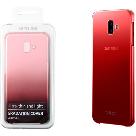 SAMSUNG ���� ��� J6 PLUS J610 GRADATION COVER RED BLISTER - (EF-AJ610CREGWW)