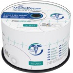 MEDIARANGE MEDICAL LINE DVD-R 4.7GB 16X INKJET FULLSURFACE PRINTABLE CAKE BOX 50TEM - (MR429)
