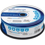 MEDIARANGE BD-R DUAL LAYER 50GB 6X INKJET FULLSURFACE PRINTABLE CAKE BOX 25��� - (MR510)
