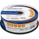 MEDIARANGE DVD+R 4.7GB 16X INKJET FULLSURFACE PRINTABLE CAKE BOX 25��� - (MR408)
