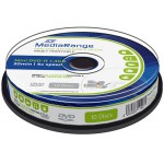 MEDIARANGE MINI DVD-R 1.4GB 4X INKJET FULLSURFACE PRINTABLE CAKE BOX 10��� - (MR430)