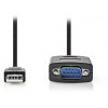 NEDIS CONVERTER USB A MALE TO RS232 MALE 0.9M - (CCGW60852BK09)