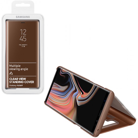 SAMSUNG ���� ��� NOTE 9 N960 CLEAR VIEW STANDING BROWN BLISTER - (EF-ZN960CAEGWW)