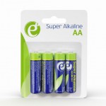 ENERGENIE ALKALINE AA BATTERIES 4 PACK - (EG-BA-AA4-01)