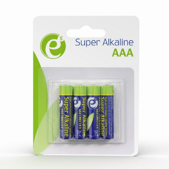 ENERGENIE ALKALINE AAA BATTERIES 4 PACK - (EG-BA-AAA4-01)