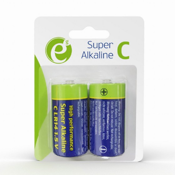 ENERGENIE ALKALINE C-CELL BATTERY 2 PACK - (EG-BA-LR14-01)