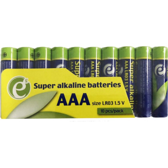 ENERGENIE SUPER ALKALINE AAA BATTERY 10 PACK - (EG-BA-AAASA-01)