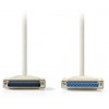 NEDIS RS232 CABLE D-SUB 25-PIN MALE-D-SUB 25-PIN FEMALE 2.0M IVORY - (CCGP52110IV20)