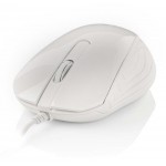 NEDIS WIRED DESKTOP MOUSE 1000 DPI 3 BUTTON WHITE - (MSWD300WT)