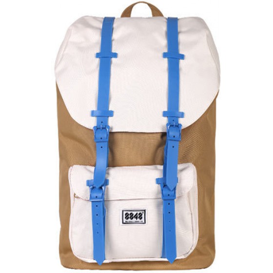 8848 KNAPSACK BACKPACK 15.6 KHAKI & WHITE - (111-006-017)